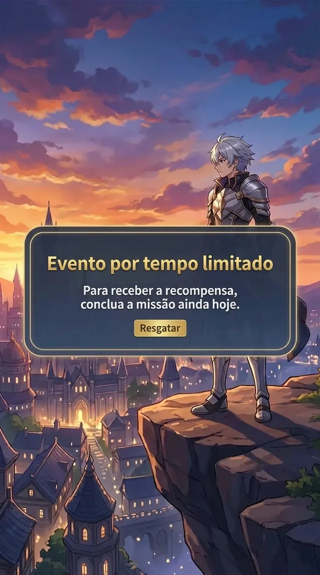 A mesma tela do jogo traduzida para português na janela flutuante do PiP Translate